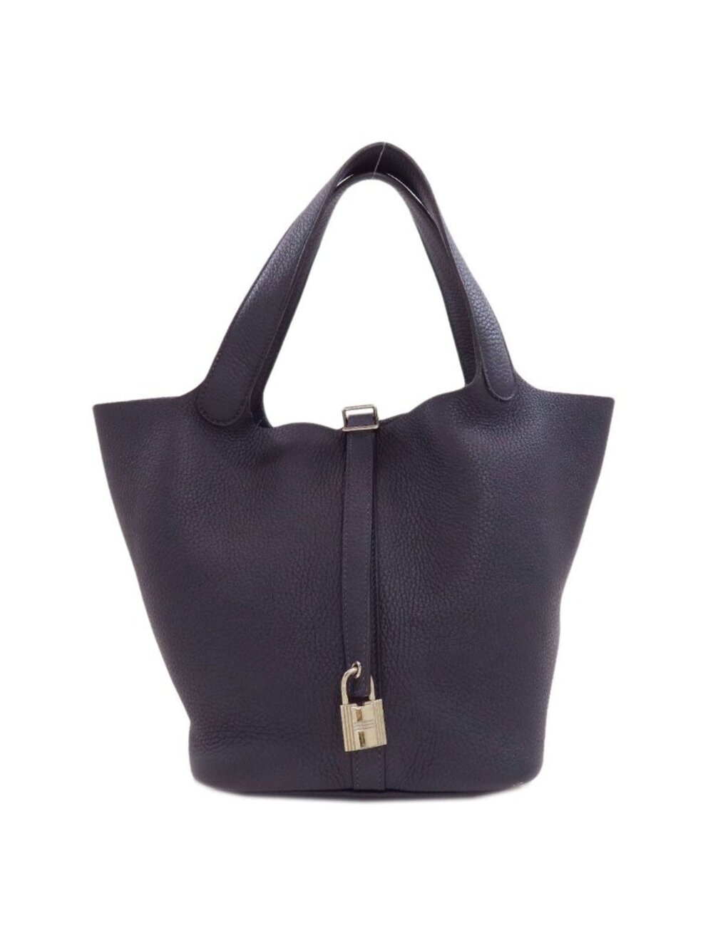 Hermes Picotin Lock MM Silver Handbag Taurillon
